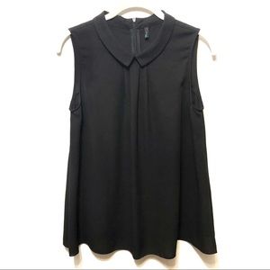 united colors of benetton peter pan collar blouse black size small